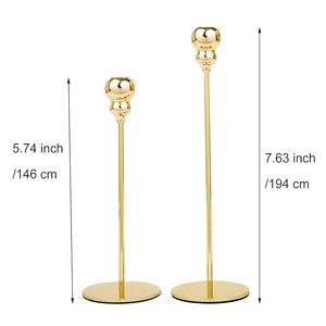 Bougeoir en métal plaqué or en laiton moderne Bougeoir fantaisie artisanat créatif pour table haute pour la décoration de la maison - Product Image 3