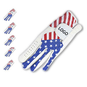 OEM Waterproof Colored Mens <b>Ladies</b> Golf <b>Glove</b> Premium Left Hand Wholesale Cabretta <b>Leather</b> Sheepskin Golf <b>Gloves</b> for Men Women - Product Image 3