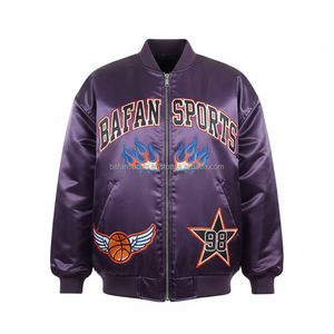 Chaqueta de Satén para Mujer, Tela Suave de Alta Calidad en Color Morado Intenso con Opciones de Personalización de Logotipo Bordado - Product Image 6