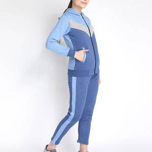 ชุดวอร์มผู้หญิงมีสไตล์พร้อมแจ็กเก็ตแขนยาวและชุดวิ่งสำหรับโยคะฟิตเนสออกกำลังกายคาร์ดิโอและชุดลำลอง - Product Image 2