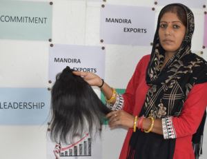 Extensiones de Cabello Humano 100% Natural Puro Virgen de Templo Indio, Liso, Suave, Sedoso, Color Negro, Doble Trama, Para Exportación - Product Image 5