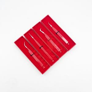 Pince à cils professionnelle en acier inoxydable de qualité supérieure, pointe en fibre légère et durable, marque privée, vente en gros - Product Image 5