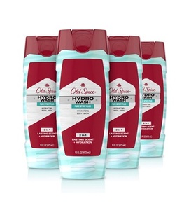 Gel douche Old Spice Hydro pour hommes, parfum Pure Sport Plus, collection la plus résistante, 16,0 oz (lot de 4), parfum Pure Sport - Product Image 1