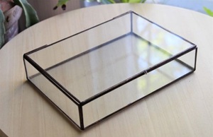 Caja de Joyería de Lujo de Latón Dorado y Cristal, Organizador Rectangular Vintage para Baratijas, Estuche Decorativo para Exhibición en Hogar, Hotel, Decoración de Bodas - Product Image 3