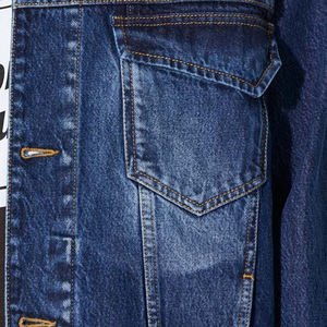 แจ็กเก็ตยีนส์สำหรับผู้ชายแจ็กเก็ตเดนิมวินเทจพิมพ์ลายตามสั่ง - Product Image 5