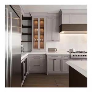 Marque SANYANG directe du Vietnam Armoire évier de cuisine modulaire de luxe moderne en bois massif MDF avec un design multifonctionnel - Product Image 1