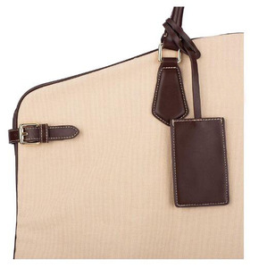 Bolsa de Viaje para Ropa de Lona y Cuero, Organizador de Viaje Plegable con Cremalleras Impermeables, Perfecta para Viajeros Frecuentes CGB-0032 - Product Image 4