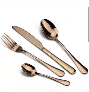 Ensemble de couverts en acier inoxydable doré pour restaurant, couteau, cuillère, fourchette pour restaurant, hôtel, fabriqué en Inde - Product Image 5