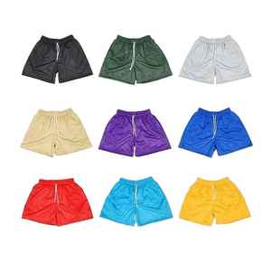 Hot Sale <b>Men's</b> Sportswear Custom Sports <b>Shorts</b> New Style High Street Breathable Mesh Plain Dyed Technique Wholesale Price - Product Image 3