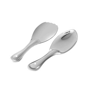 Nouvelle grande cuillère de service grande poignée ronde en acier inoxydable cuillère de service longue poignée cuillère à soupe couverts de cuisine - Product Image 3