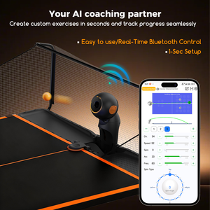 NUEVO Robot de Tenis de Mesa PUSUN Dora PRO, Máquina Inteligente de <span class=keywords><strong>Ping</strong></span> <span class=keywords><strong>Pong</strong></span> con Control por Aplicación, Lanzador Automático de Pelotas para Entrenamiento - Product Image 5
