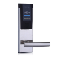 Cerradura de Puerta de Hotel RFID de Acero Inoxidable, Antirrobo, Cerradura Electrónica con Tarjeta Inteligente para Sistema de Control de Acceso a Habitaciones de Apartamentos