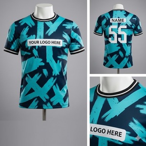 Maillot de football pour homme 2025, version fan, manches courtes, personnalisable avec un nom pour les entraînements et les tenues décontractées, service OEM - Product Image 2