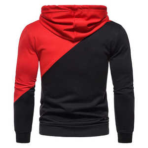 Sudadera con capucha de hombre de forro polar de doble cremallera teñida Lisa otoño algodón 100% personalizada al por mayor - Product Image 2