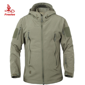 Coupe-vent course à pied chasse en plein air randonnée noir personnalisé hommes vestes imperméable tactique Softshell veste - Product Image 5