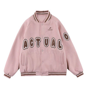 Alta calidad personalizado hombres Slim Fit Letterman chaqueta Stand Collar transpirable diseño nueva llegada High Street estilo al por mayor - Product Image 1