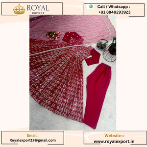 Vestido de secuencia de bordado de ropa de fiesta de nuevo diseñador con parte inferior y Dupatta al por mayor por Royal Export - Product Image 4