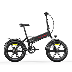 Vélo pliant électrique Eletronbike OD20 20 pouces avec pneus larges et freins à disque, moteur 250W, batterie 48V 15Ah, 7 vitesses - Product Image 1