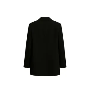 Blazers Extra Grandes para Mujer con Bordado y Decoración de un Solo Botón, 100% Algodón, Prenda Larga - Product Image 4