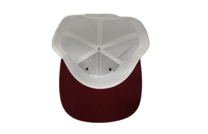 Gorra de camionero de algodón granate personalizada con malla transpirable para uso diario y estilo distintivo, hecha a mano en el fabricante de Vietnam - Product Image 5