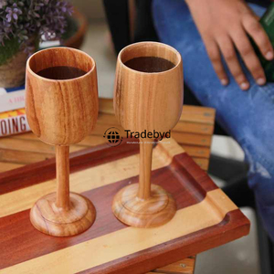 Wooden <b>Glass</b> for Wedding Return Gifts Sustainable Handcrafted <b>Tumblers</b> for Rustic Events and Celebrations by Tradebyd - Product Image 3