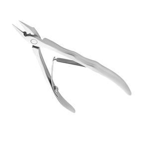 Pinzas para uñas de manicura de alta calidad de 14 mm con mango ruso Acabado de arena Pinzas para cutículas para dedos para bebés - Product Image 1