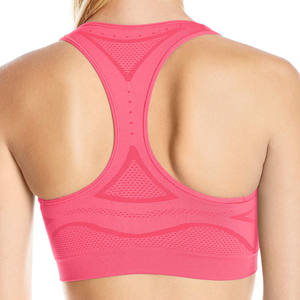 Soutien-gorge de sport sans couture pour femmes de haute qualité, nouveaux vêtements de yoga élégants avec logo personnalisé, respirant, grande taille - Product Image 5