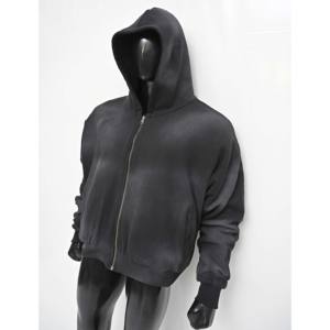 Venta al por mayor de moda personalizada de alta calidad transpirable de gran tamaño liso streetwear unisex peso pesado hombres sudaderas con capucha y sudadera - Product Image 3