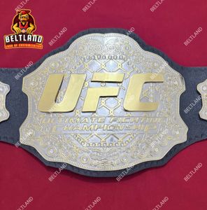 UFC Ultimate Fighting Championship Remake Titre Ceinture 2mm Zinc Double Plaque Adulte Unisexe MMA Boxe Taille Haute Équipement Martial - Product Image 4