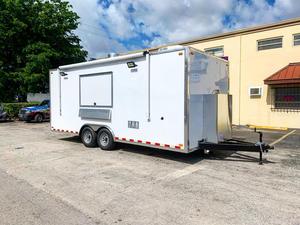 Remorque alimentaire de concession avec grande fenêtre de service, entièrement équipée, conforme aux normes européennes, certification DOT, remorque alimentaire type caravane - Product Image 1