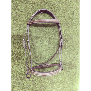 Brides de cheval en cuir de qualité exclusive légères avec pièce de tête en forme de bride de cheval légèrement incurvée - Product Image 5