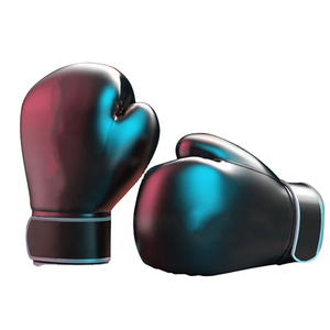Guantes de Boxeo de Piel Roja para Hombre, 12 oz, Profesionales, para Entrenamiento de MMA, Agarre para las Manos, Absorben la Humedad, Logotipo Personalizado, Marca GLI - Product Image 1