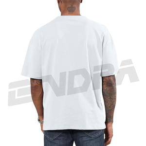 Top de manga corta con hombros caídos Unisex de gran tamaño, ropa de calle informal holgada de verano, moda cómoda para uso diario - Product Image 3