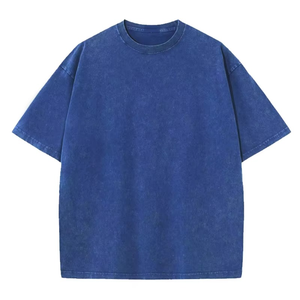 Custom Plus Size Men's Oversized <b>Acid</b> Wash T-Shirt Vintage 100% Cotton Heavyweight <b>Drop</b> Shoulder O-neck Long with Letter Pattern - Product Image 2