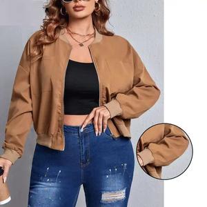 Blousons bombardiers pour femmes élégants personnalisés de couleur marron de qualité pro les plus vendus blouson bombardier pour hommes pour femmes - Product Image 5