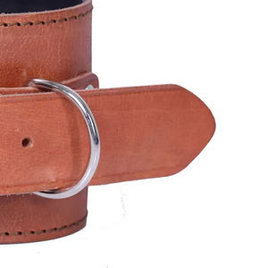 Sangles de cheville en cuir (paire) pour machine à câbles, exercices de fessiers, extensions de jambes, curls, protection professionnelle réglable - Product Image 6