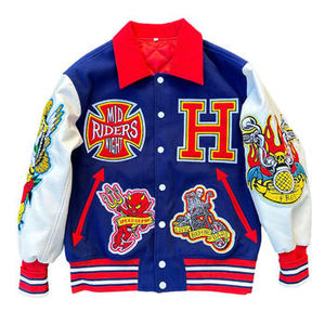 Varsity Jacket Hombres Elegante Casual Streetwear Moda a granel Venta al por mayor Directo de fábrica Calidad Premium Oem Odm Low Moq Envío rápido - Product Image 3