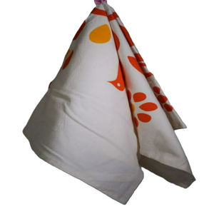 Serviette de cuisine en coton biologique 100% de haute qualité, couleur unie, logo imprimé personnalisé, écologique, jetable, séchage rapide, manipulation facile - Product Image 6