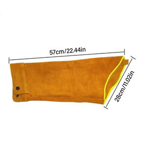 Hot Sale Customized Color Cowskin Split Leather <b>Welding</b> Sleeves Level Protection Anti-Cut Fire Proof Features Breathable Design - Product Image 6