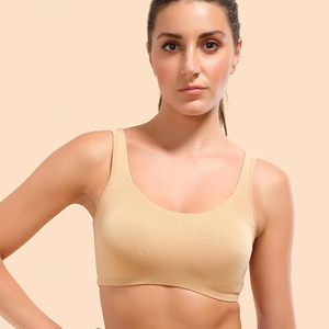 Por encargo 95% algodón 5% Spandex Color de piel Sujetador deportivo para mujer Mejor precio de fábrica Bangladesh - Product Image 6