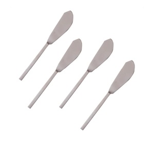 Ensemble de couverts en métal de dessus de table de restaurant d'hôtel poignée enduite de poudre blanche ensemble de couteau de service de table fourchette et d'épandeur de cuillère - Product Image 4