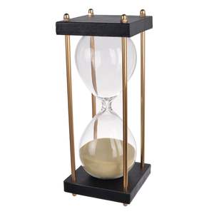 Reloj de Arena Minimalista de Metal, Perfecto para Escritorio de Oficina, Espacios de Estudio en Casa y Decoración de Interiores - Product Image 1