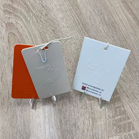 Étiquette de vêtements personnalisée protection de l'environnement impression d'écran carton épais papier oscillant Étiquette de