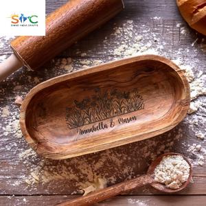 Cuenco de madera personalizado, masa grabada, boda, parejas, compromiso, regalo de aniversario - Product Image 6