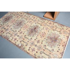 Alfombra Oriental de lana turca Vintage exclusiva de Alibaba, 4x7,8 pies, diseño de retazos rojo Beige, nueva área grande, rectángulo, pasillo, látex - Product Image 4