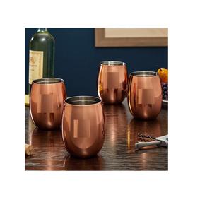 Copa de acero inoxidable con espejo de cobre de diseño estándar, copa dorada para bebidas, cóctel, vidrio, vino, copa de champán de Metal - Product Image 3