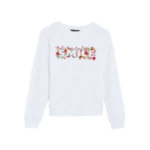 Nouveaux styles d'hiver, sweat-shirts à manches longues professionnels en molleton 100% coton avec logo sur le devant pour femmes, prix d'usine - Product Image 2