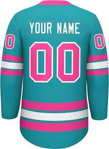 Maillot de hockey sur glace personnalisé OEM 100% polyester Maillot de hockey réversible de haute qualité - Product Image 5