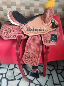 Haute qualité personnalisé Western baril en cuir cheval course selle Tack Set vente chaude anglais équipement d'équitation en gros - Product Image 5