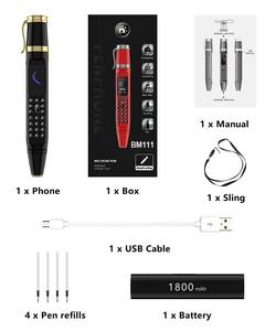 Teléfono con Forma de Bolígrafo BM111, Ventilador Portátil 3 en 1, Teléfono Móvil con Doble SIM, Bluetooth, Grabadora, Voz Mágica, Estilo Bolígrafo, Original - Product Image 5